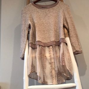 Elie Tahari Mock-Layered Knit NWOT